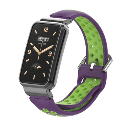 Bracelet de montre en silicone avec cadre en métal, For Xiaomi Mi Band 7 Pro