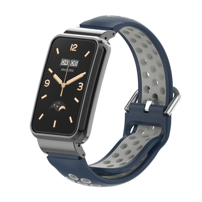 Bracelet de montre en silicone avec cadre en métal, For Xiaomi Mi Band 7 Pro