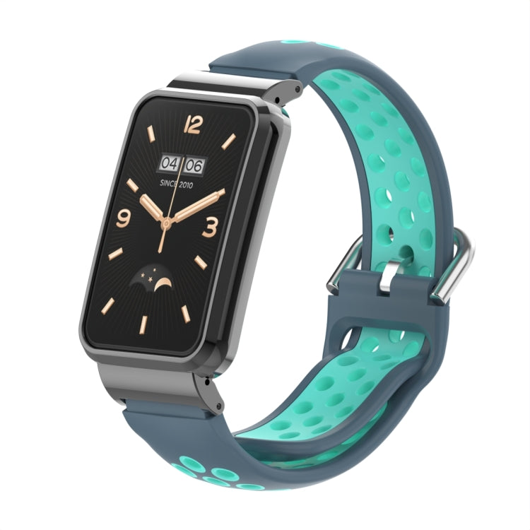 Bracelet de montre en silicone avec cadre en métal, For Xiaomi Mi Band 7 Pro