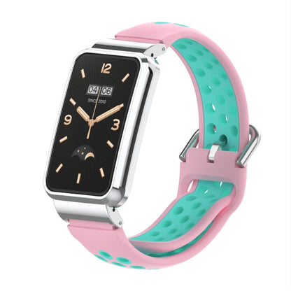 Bracelet de montre en silicone avec cadre en métal, For Xiaomi Mi Band 7 Pro