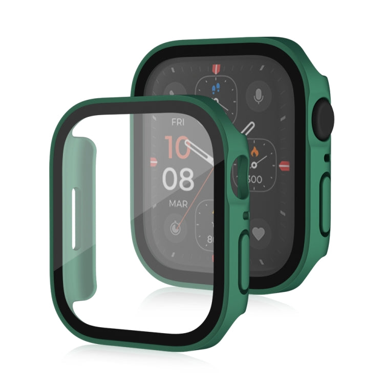 Cadre PC 2 en 1 givré étanche Life + étui de protection en verre trempé, For Apple Watch Series 9 / 8 / 7 45mm, For Apple Watch Series 9 / 8 / 7 41mm, For Apple Watch Series 6 / 5 / 4 / SE 44mm, For Apple Watch Series 6 / 5 / 4 / SE 40mm               ...