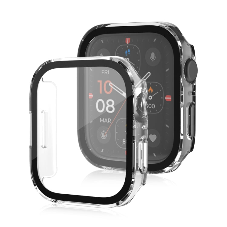 Cadre PC 2 en 1 givré étanche Life + étui de protection en verre trempé, For Apple Watch Series 9 / 8 / 7 45mm, For Apple Watch Series 9 / 8 / 7 41mm, For Apple Watch Series 6 / 5 / 4 / SE 44mm, For Apple Watch Series 6 / 5 / 4 / SE 40mm               ...