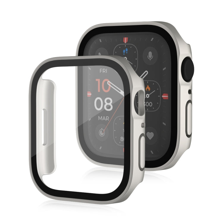 Cadre PC 2 en 1 givré étanche Life + étui de protection en verre trempé, For Apple Watch Series 9 / 8 / 7 45mm, For Apple Watch Series 9 / 8 / 7 41mm, For Apple Watch Series 6 / 5 / 4 / SE 44mm, For Apple Watch Series 6 / 5 / 4 / SE 40mm               ...
