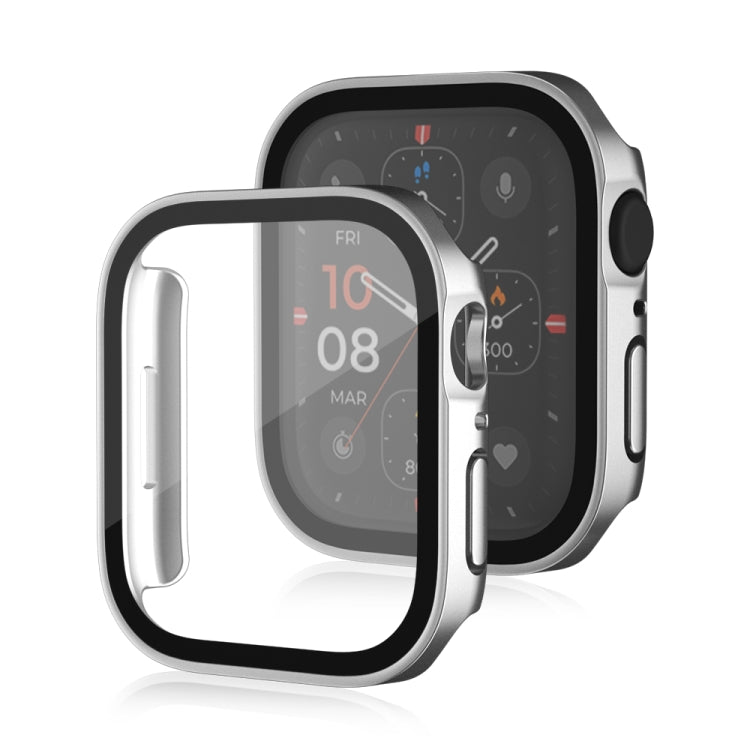 Cadre PC 2 en 1 givré étanche Life + étui de protection en verre trempé, For Apple Watch Series 9 / 8 / 7 45mm, For Apple Watch Series 9 / 8 / 7 41mm, For Apple Watch Series 6 / 5 / 4 / SE 44mm, For Apple Watch Series 6 / 5 / 4 / SE 40mm               ...