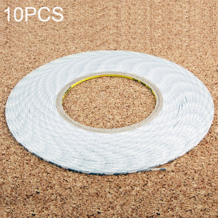 Lot de 10 rubans adhésifs double face pour réparation d'écran tactile de téléphone, longueur : 50 m.