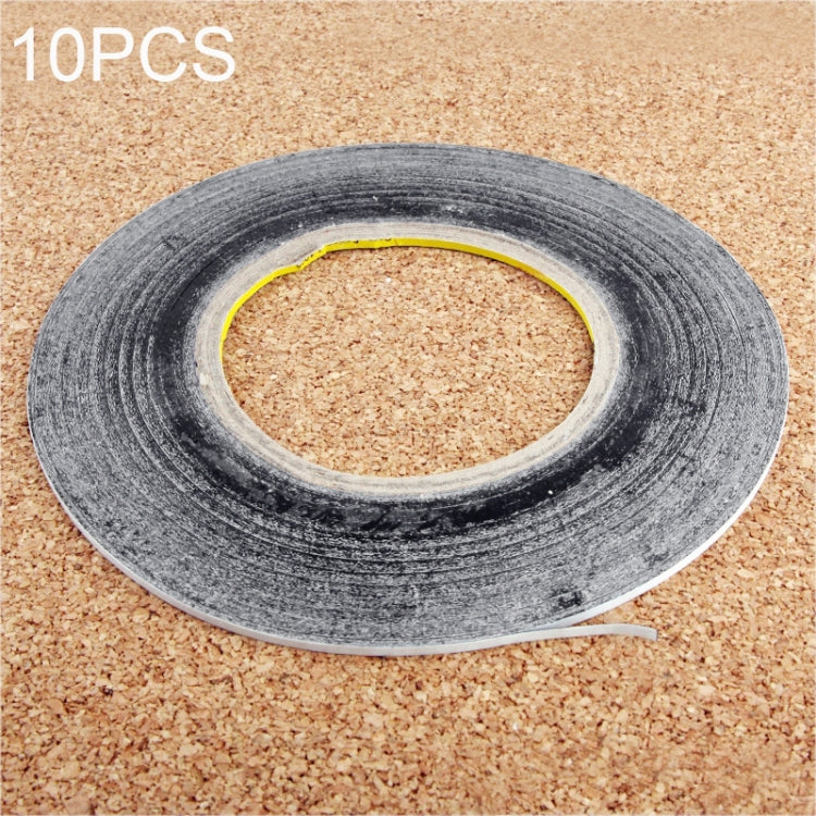 Lot de 10 rubans adhésifs double face pour réparation d'écran tactile de téléphone, longueur : 50 m.