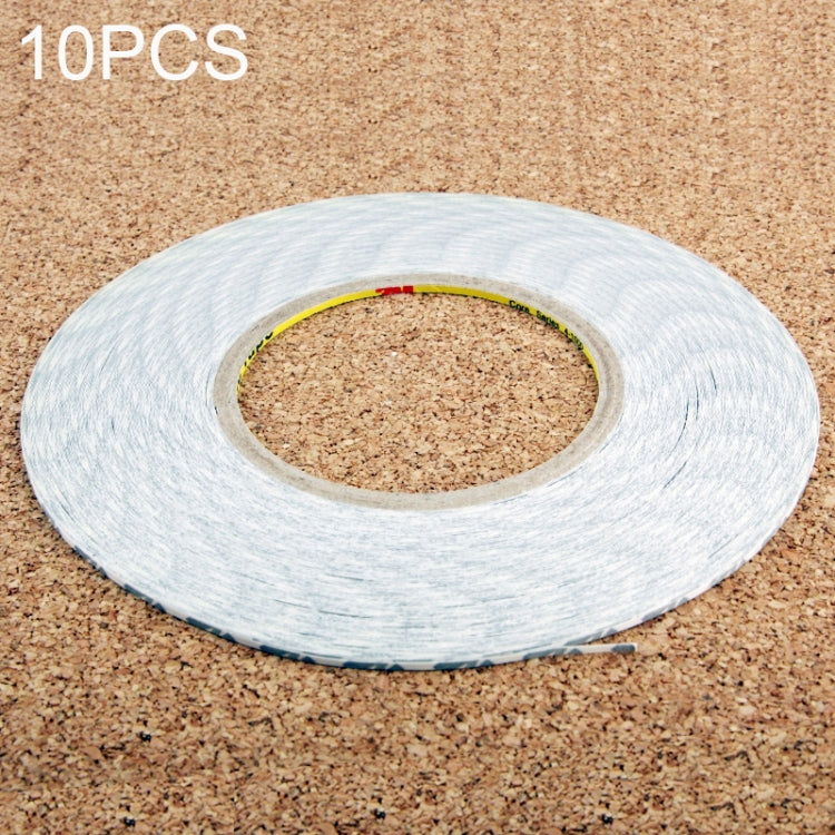 Lot de 10 rubans adhésifs double face pour réparation d'écran tactile de téléphone, longueur : 50 m.