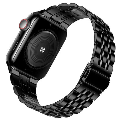 Bracelet de montre en acier inoxydable ultra-mince à sept perles pour la série Apple Watch, 7 45mm / 6&SE&5&4 44mm / 3&2&1 42mm, 7 41mm / 6&SE&5&4 40mm / 3&2&1 38mm