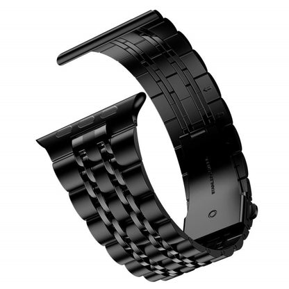 Bracelet de montre en acier inoxydable ultra-mince à sept perles pour la série Apple Watch, 7 45mm / 6&SE&5&4 44mm / 3&2&1 42mm, 7 41mm / 6&SE&5&4 40mm / 3&2&1 38mm