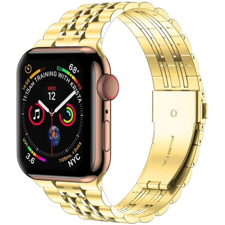 Bracelet de montre en acier inoxydable ultra-mince à sept perles pour la série Apple Watch, 7 45mm / 6&SE&5&4 44mm / 3&2&1 42mm, 7 41mm / 6&SE&5&4 40mm / 3&2&1 38mm