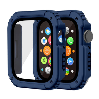 Étui de protection en film de verre trempé 2 en 1, For Apple Watch Series 9 / 8 / 7 45mm, For Apple Watch Series 9 / 8 / 7 41mm, For Apple Watch Series 6 / 5 / 4 / SE 44mm, For Apple Watch Series 6 / 5 / 4 / SE 40mm, For Apple Watch Series 3 & 2 & 1 42...