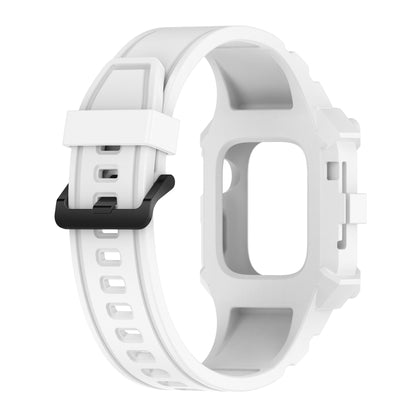 Bracelet de montre en silicone intégré pour la série Apple Watch, 7 45mm / 6&SE&5&4 44mm / 3&2&1 42mm