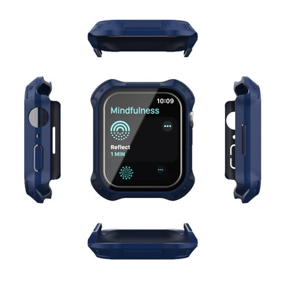 Cadre PC givré 2 en 1 + étui de protection en film de verre trempé pour écran, For Apple Watch Series 9 / 8 / 7 45mm, For Apple Watch Series 9 / 8 / 7 41mm