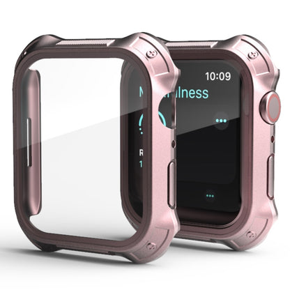 Cadre PC 2 en 1 + étui de protection en film de verre trempé pour écran, For Apple Watch Series 9 / 8 / 7 45mm, For Apple Watch Series 9 / 8 / 7 41mm