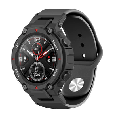 Bracelet de montre à boucle inversée en silicone, For Amazfit T-Rex / T-Rex Pro / Ares