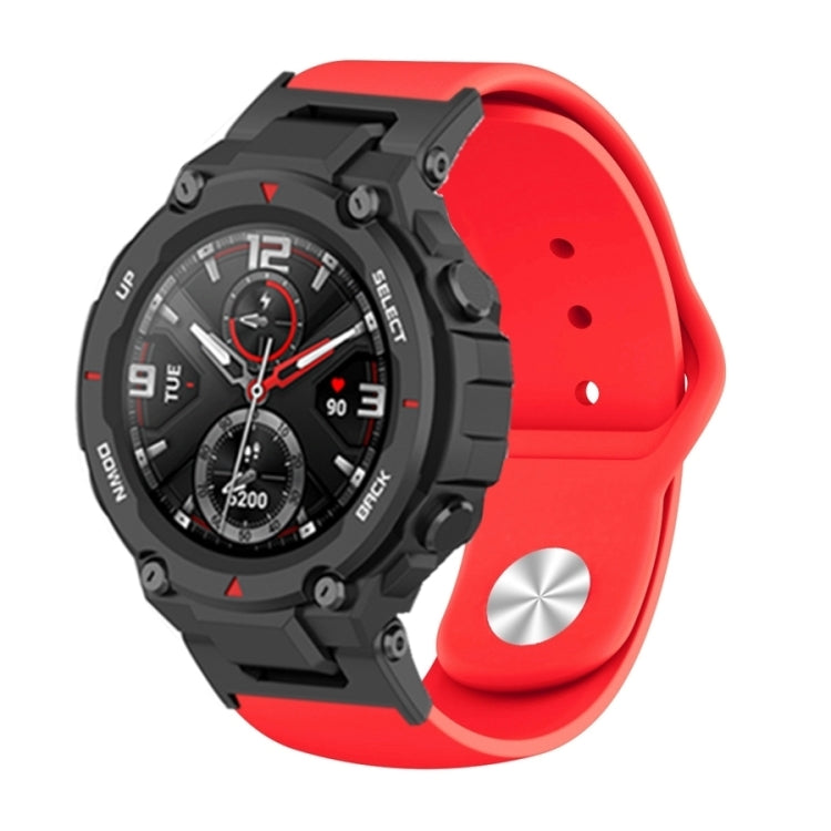 Bracelet de montre à boucle inversée en silicone, For Amazfit T-Rex / T-Rex Pro / Ares
