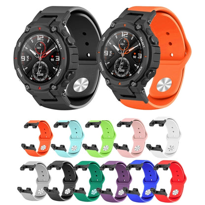 Bracelet de montre à boucle inversée en silicone, For Amazfit T-Rex / T-Rex Pro / Ares