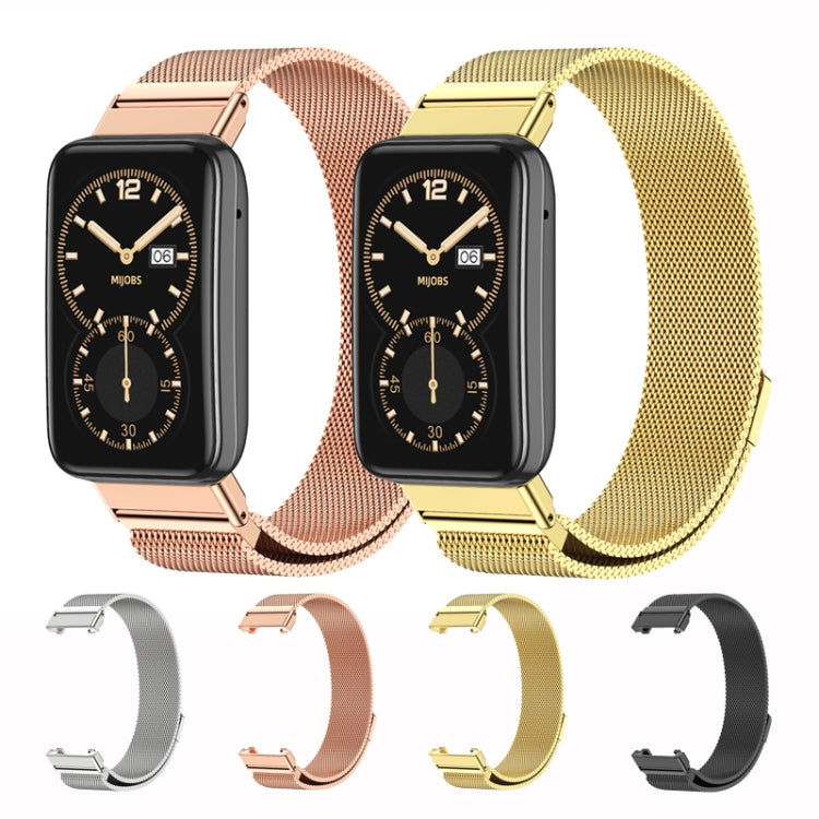 Mijobs Milan Bracelet de montre magnétique en acier inoxydable, For Xiaomi Mi Band 7 Pro