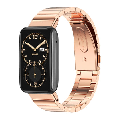 Bracelet de montre en métal en acier inoxydable et bambou Mijobs, For Xiaomi Mi Band 7 Pro