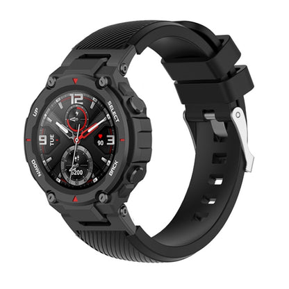 Bracelet de montre en silicone sergé, For Amazfit T-Rex / T-Rex Pro / Ares