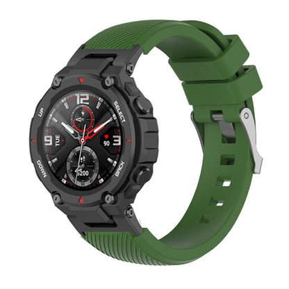 Bracelet de montre en silicone sergé, For Amazfit T-Rex / T-Rex Pro / Ares