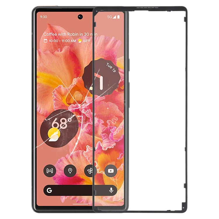 Cadre de lunette d'écran LCD avant, For Google Pixel 6 Pro, For Google Pixel 6, For Google Pixel 6A, For Google Pixel 5A, For Google Pixel 4, For Google Pixel 4XL, For Google Pixel 3