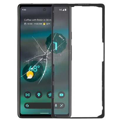 Cadre de lunette d'écran LCD avant, For Google Pixel 6 Pro, For Google Pixel 6, For Google Pixel 6A, For Google Pixel 5A, For Google Pixel 4, For Google Pixel 4XL, For Google Pixel 3