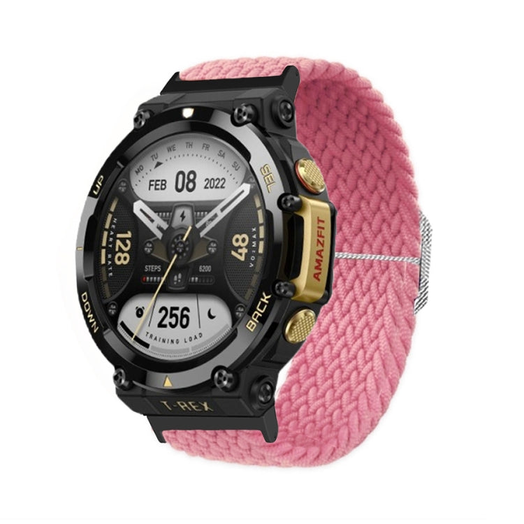 Bracelet de montre en nylon tressé à boucle réglable, For Amazfit T-Rex 2