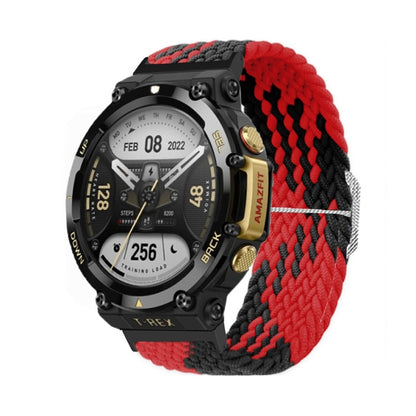 Bracelet de montre en nylon tressé à boucle réglable, For Amazfit T-Rex 2