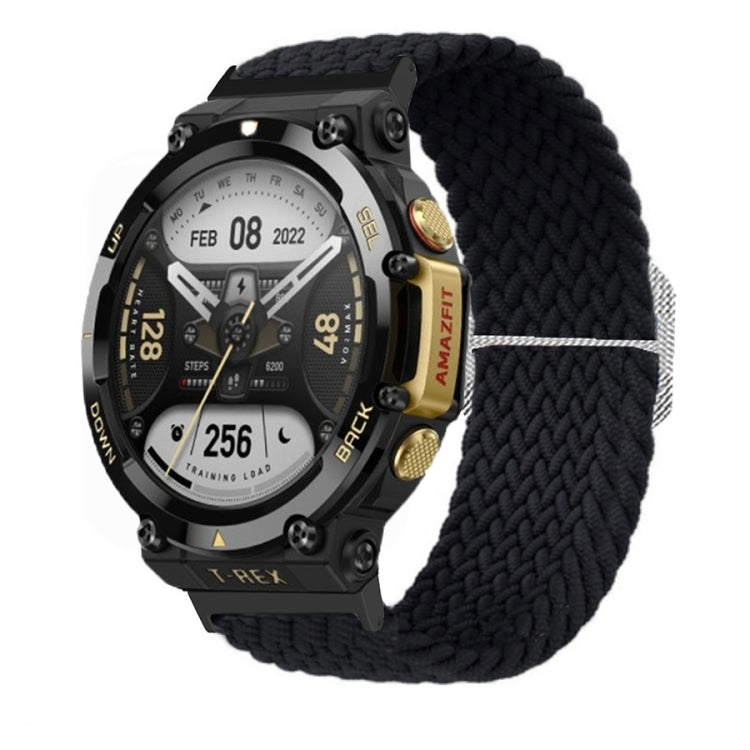 Bracelet de montre en nylon tressé à boucle réglable, For Amazfit T-Rex 2