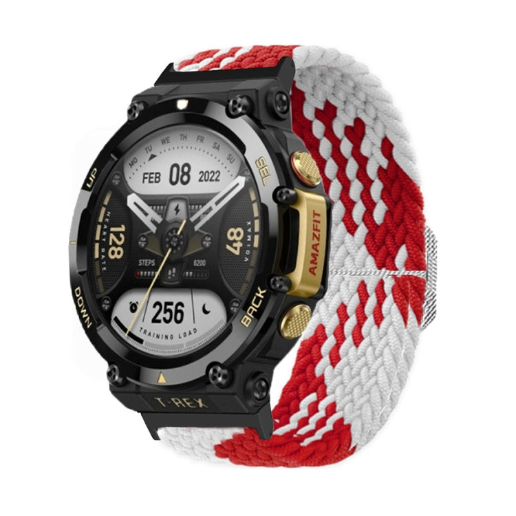 Bracelet de montre en nylon tressé à boucle réglable, For Amazfit T-Rex 2