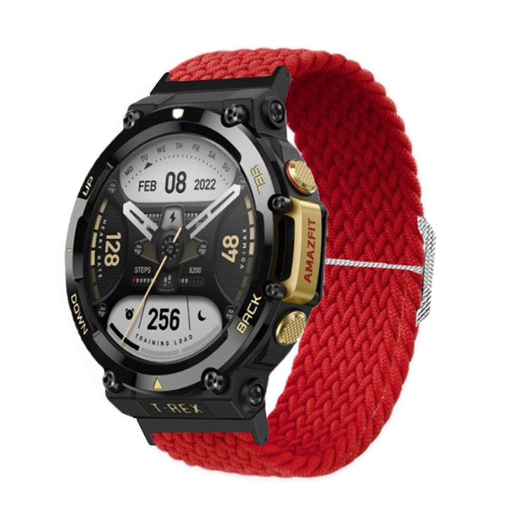 Bracelet de montre en nylon tressé à boucle réglable, For Amazfit T-Rex 2