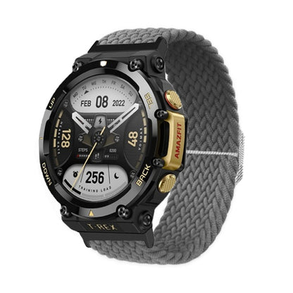 Bracelet de montre en nylon tressé à boucle réglable, For Amazfit T-Rex 2