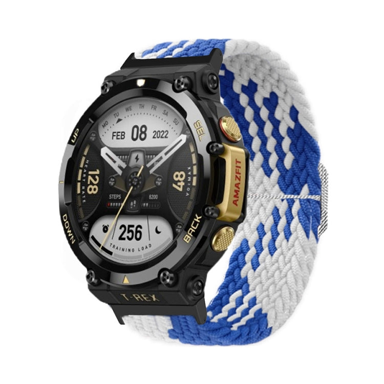 Bracelet de montre en nylon tressé à boucle réglable, For Amazfit T-Rex 2