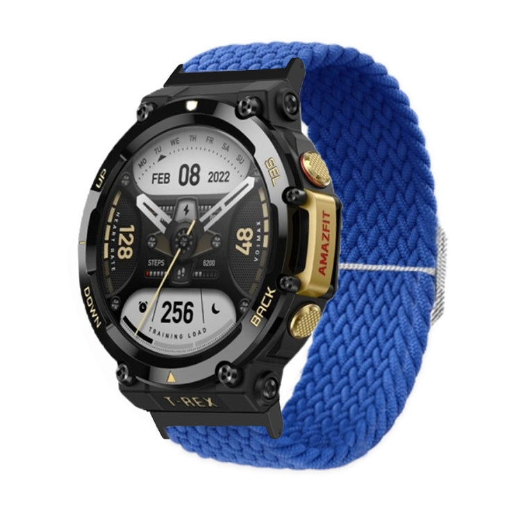 Bracelet de montre en nylon tressé à boucle réglable, For Amazfit T-Rex 2