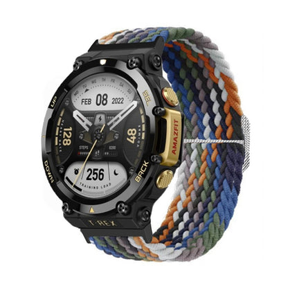 Bracelet de montre en nylon tressé à boucle réglable, For Amazfit T-Rex 2