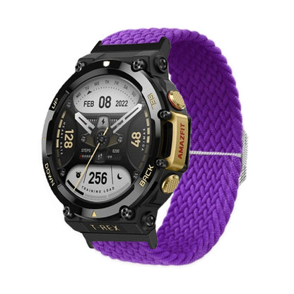 Bracelet de montre en nylon tressé à boucle réglable, For Amazfit T-Rex 2