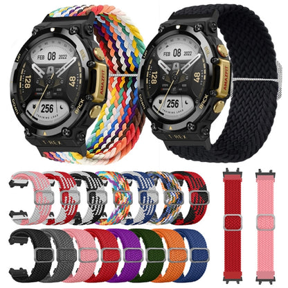 Bracelet de montre en nylon tressé à boucle réglable, For Amazfit T-Rex 2