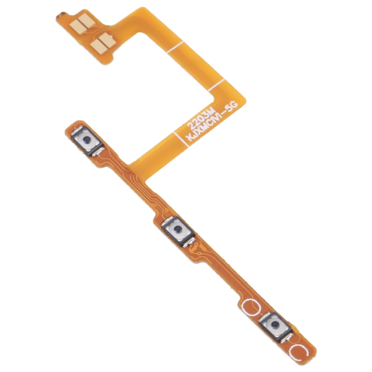 Câble flexible du bouton d'alimentation et du bouton de volume, For Xiaomi Civi 2109119BC, For Xiaomi Redmi Note 11S/Redmi Note 11 4G AMOLED LCD/Poco M4 Pro, For Xiaomi Redmi Note 10 Pro China/Poco X3 GT, For Realme C21Y RMX3261 RMX3263