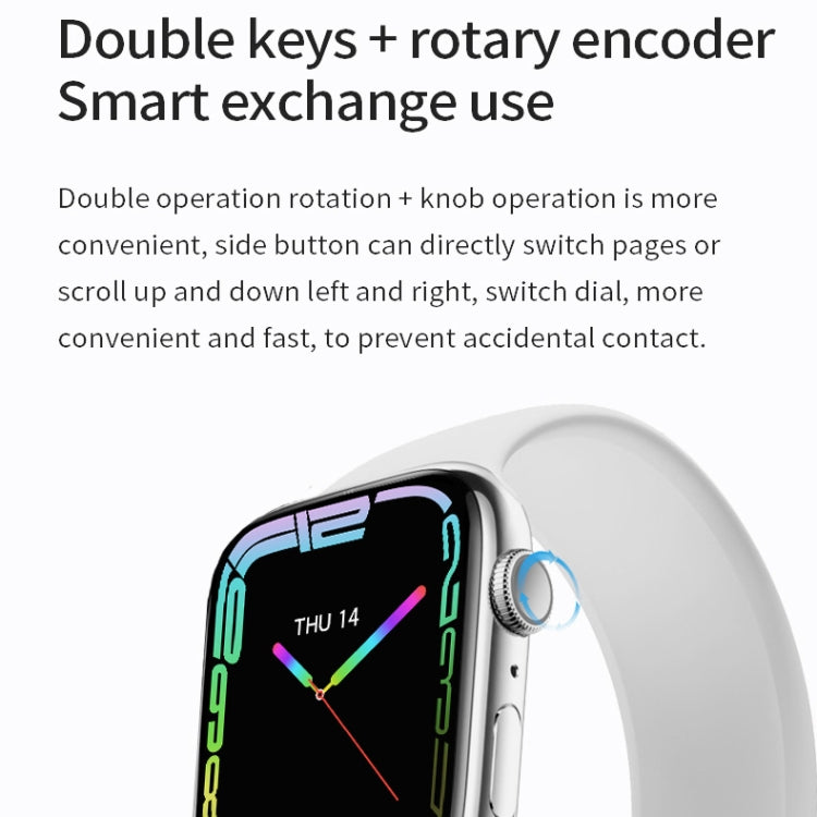 Watch 8 Max 1,85 pouces Recharge sans fil Appel Bluetooth NFC Smartwatch