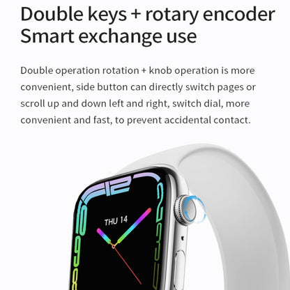 Watch 8 Max 1,85 pouces Recharge sans fil Appel Bluetooth NFC Smartwatch