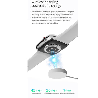 Watch 8 Max 1,85 pouces Recharge sans fil Appel Bluetooth NFC Smartwatch