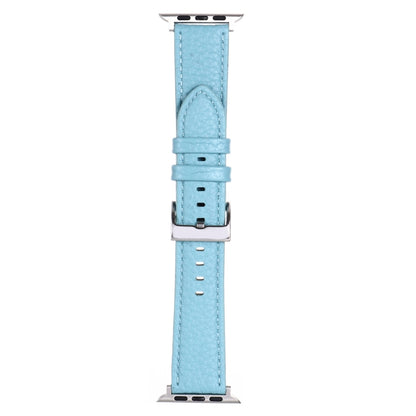 Bracelet de montre en cuir texturé litchi pour la série Apple Watch, 7 45mm / 6&SE&5&4 44mm / 3&2&1 42mm, 7 41mm / 6&SE&5&4 40mm / 3&2&1 38mm