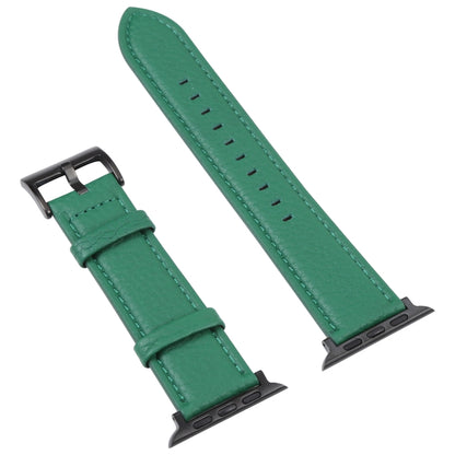 Bracelet de montre en cuir texturé litchi pour la série Apple Watch, 7 45mm / 6&SE&5&4 44mm / 3&2&1 42mm, 7 41mm / 6&SE&5&4 40mm / 3&2&1 38mm