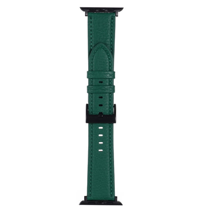 Bracelet de montre en cuir texturé litchi pour la série Apple Watch, 7 45mm / 6&SE&5&4 44mm / 3&2&1 42mm, 7 41mm / 6&SE&5&4 40mm / 3&2&1 38mm