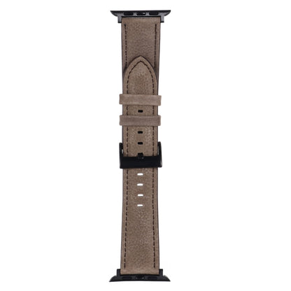 Bracelet de montre en cuir texturé litchi pour la série Apple Watch, 7 45mm / 6&SE&5&4 44mm / 3&2&1 42mm, 7 41mm / 6&SE&5&4 40mm / 3&2&1 38mm