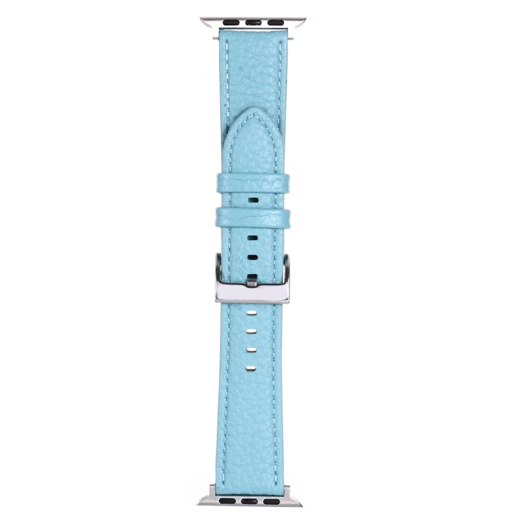 Bracelet de montre en cuir texturé litchi pour la série Apple Watch, 7 45mm / 6&SE&5&4 44mm / 3&2&1 42mm, 7 41mm / 6&SE&5&4 40mm / 3&2&1 38mm