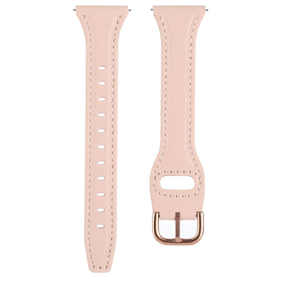 Bracelet de montre en cuir véritable à boucle inversée de 22 mm, For Samsung Galaxy Watch3 / Huawei Watch GT3 Pro