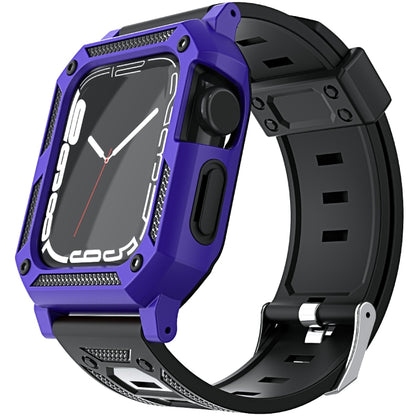 Bracelet de montre en silicone militaire + ensemble de boîtier de montre, For Apple Watch Series 9/8/7 45mm, For Apple Watch Series 9/8/7 41mm