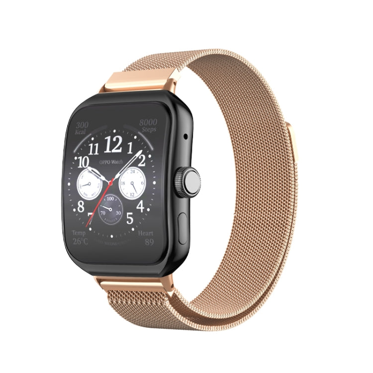 Bracelet de montre en métal en acier inoxydable milanais, For OPPO Watch 3 Pro